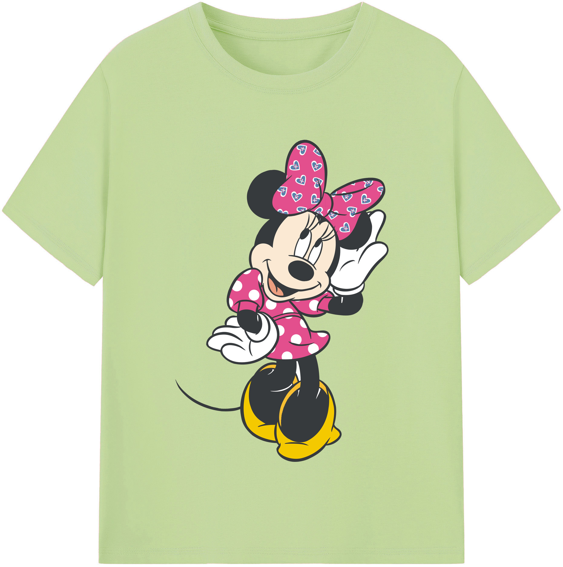 （画像用） ミッキーマウス Mickey Mouse 綿100％半袖Tシャツ（フロントプリント）